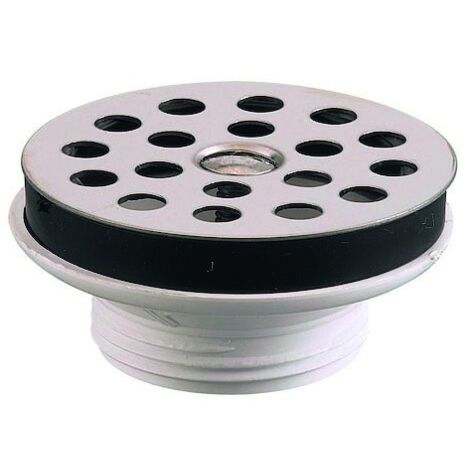 Valentin – Bonde de lavabo à grille 63mm – Mécanisme de serrage réglable 0-55mm – Plastique chromé pour collectivités (1/10)