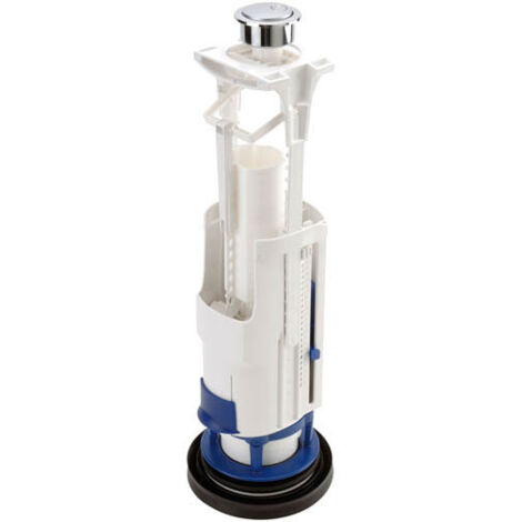 Nicoll – Mécanisme de chasse d'eau double volume à câble – Réglage indépendant petite/grande chasse – S'adapte à tous les réservoirs standards
