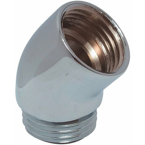 Bossini – Coude passe-flexible chromé 1/2' – Raccord fileté pour robinetterie – Installation rapide – Pour espaces confinés (1/3)