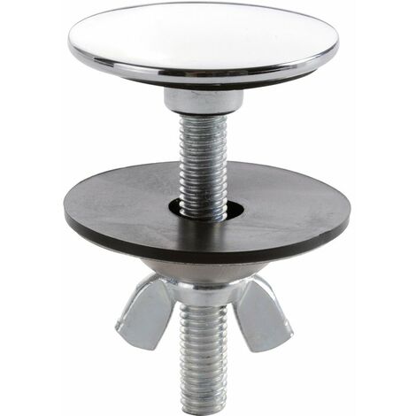 Nicoll – Cache trou inox chromé 44 mm – Rosace pour installation facile – Adapté pour espaces confinés – Finition durable et esthétique