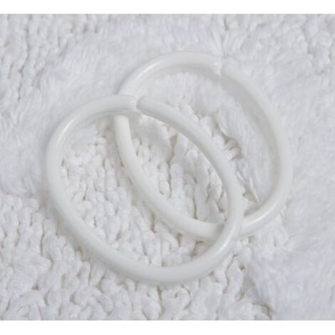 Lot de 200 anneaux en plastique pour cintres Lot de 200 anneaux en plastique pour cintres