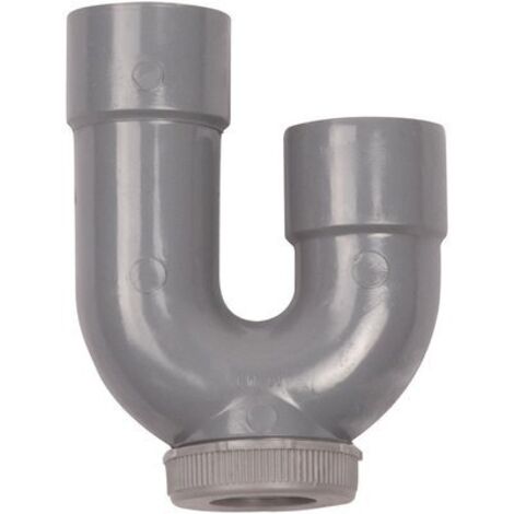 Regiplast – Siphon seul pour machine à laver – Diamètre de sortie 40 mm – Température résistance jusqu'à 70 °C – Bouchon de dégorgement