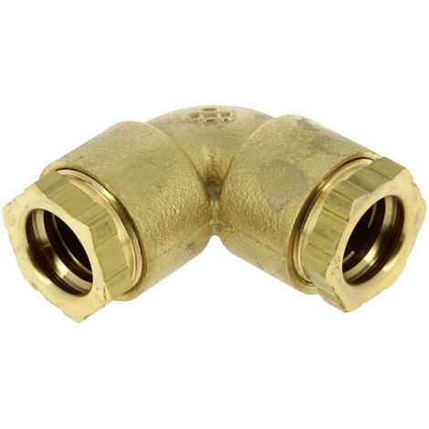Raccord PE coudé 90 degrés à serrage - Femelle - Diamètre 20 mm - Rexuo - Huot
