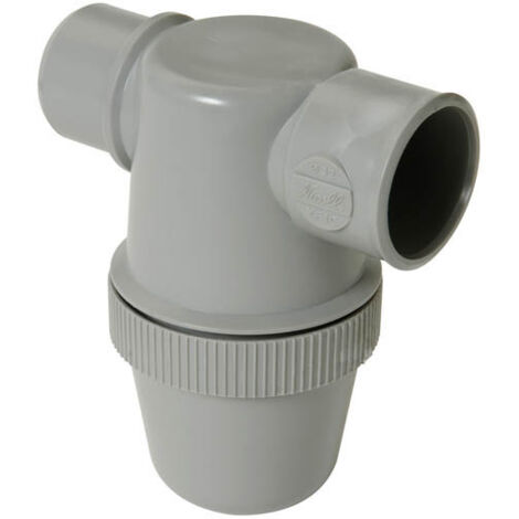 Nicoll – Siphon de lavabo PVC-C à coller – Diamètre 32 mm – Hauteur 108,5 mm – Garde d'eau 50 mm – Pour évacuation eaux usées