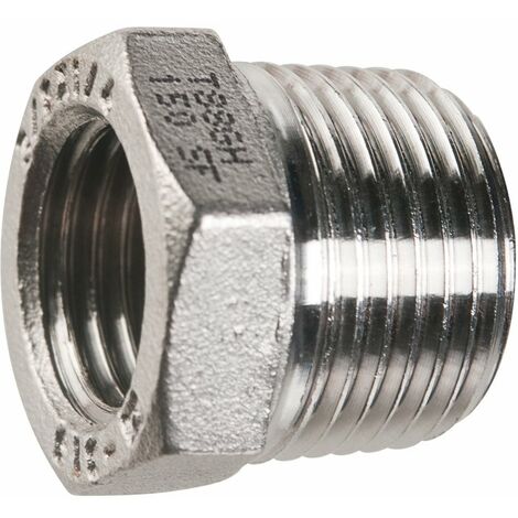 Raccord inox réduit à visser - M 3/8' - F 1/4'