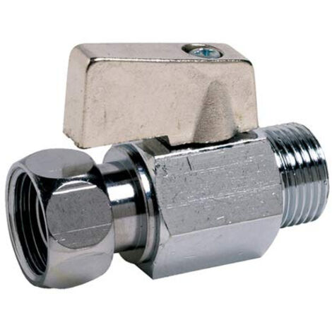 Robinet droit sphérique 12x17 chromé