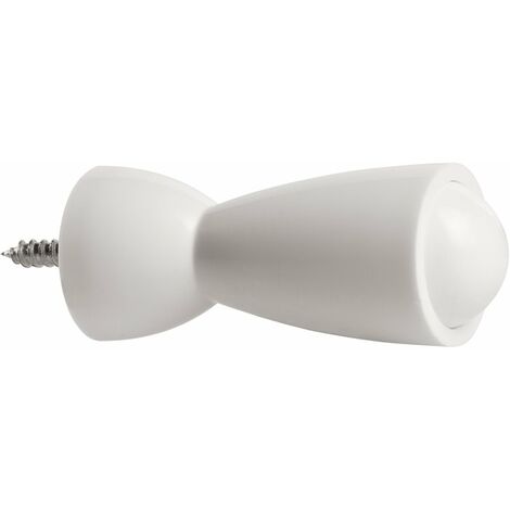 Butoir plastique à balustre blanc – PVC durable – Diamètre 28 mm – Hauteur 72 mm – Protection murale efficace – Eurowale