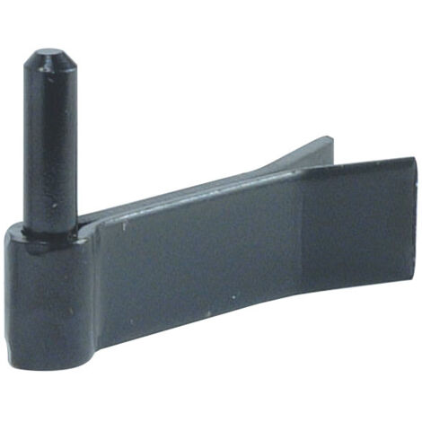 Torbel – Gond de porte à sceller – Acier époxy noir – H. 130 mm – l. 35 mm – Axe diamètre 14 mm – Lame double pour stabilité accrue