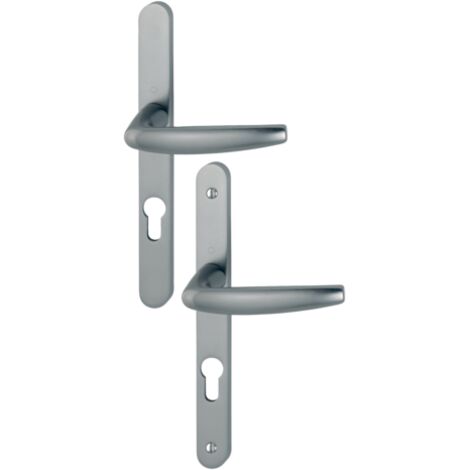 Hoppe – Poignée de porte fenêtre Atlanta – Finition inox – Béquille double – Entraxe 195 mm – Système clé I européen – Résistance à la corrosion grade 4