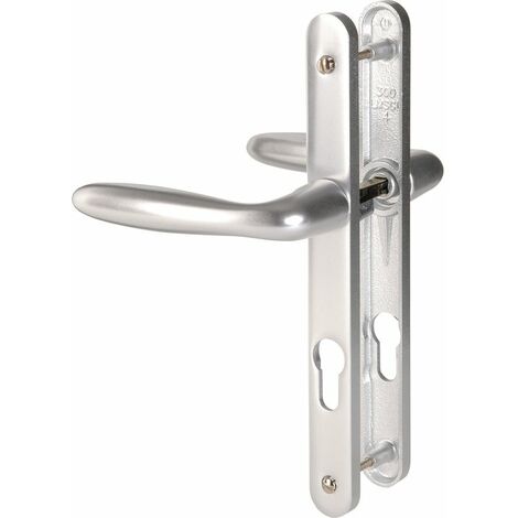 Hoppe Et Cie – Poignée de fenêtre Verona – Béquille double – Entraxe 195 mm – Gris argent – Pour portes-fenêtres