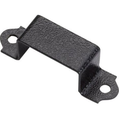 DOM – Gâche à patte noire réversible pour serrure électrique – Acier – Installation en applique – Compatible avec serrure 461