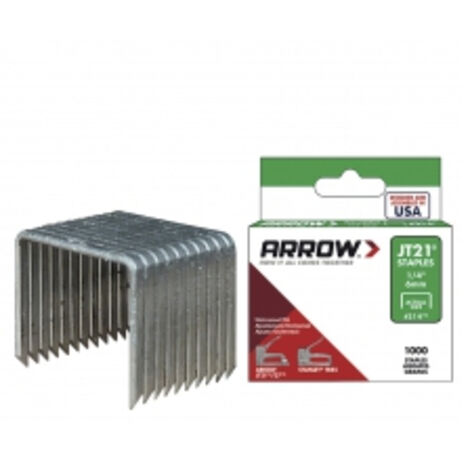 Agrafe JT21 - 6 mm - Boîte de 1000 - Vinmer