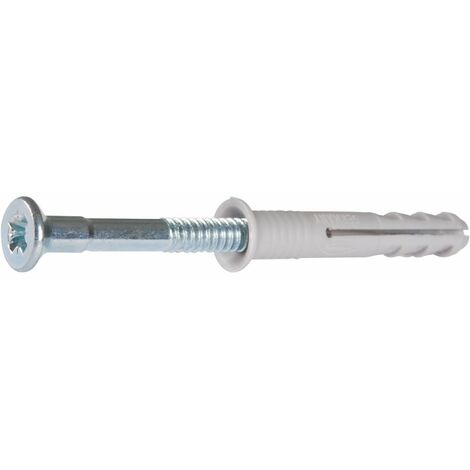 Fischer – Cheville à frapper 30 mm – Nylon pour béton et brique – Boîte de 100 pièces – Ancrage solide et rapide