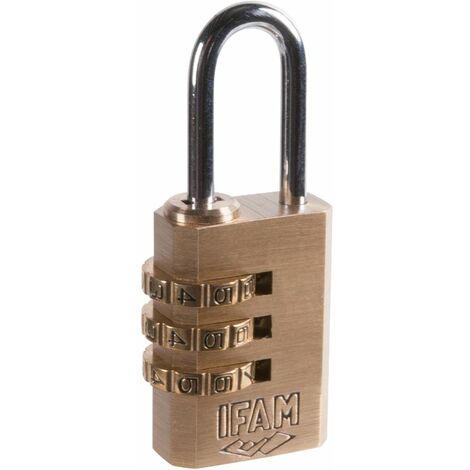 Cadenas combiné en laiton pour sac 20 mm (1/2)