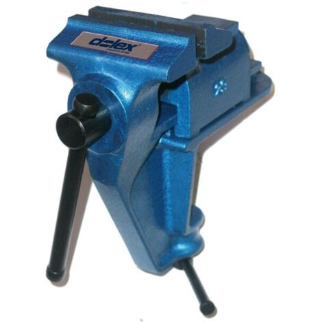 Dolex – Étau à agrafe 80 mm – Fixation rapide sur établi – Fonte spéciale pour durabilité – Vis en acier mi-dur chromé