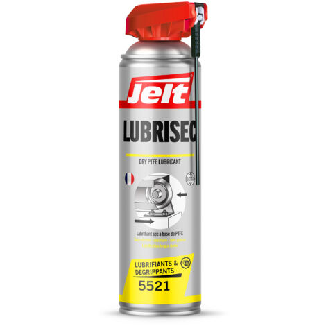 Lubrifiant sec au P.T.F.E. 520 ml – Pour bois, plastiques, caoutchouc et métaux – Protège contre l'usure et la corrosion – Jelt