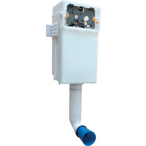 Réservoir WC encastré complet compact CESAME Pneumatique, simple débit 6L