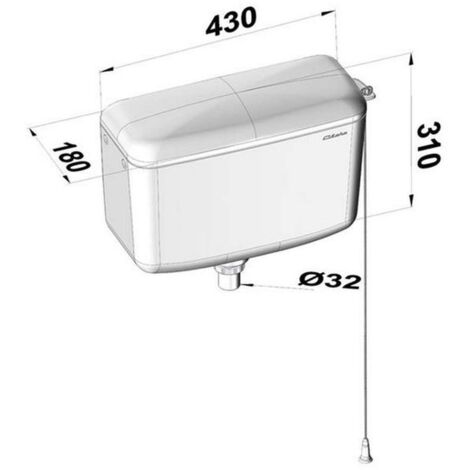 Réservoir WC CLARA DZ 500 – Modèle Haut – Neuf