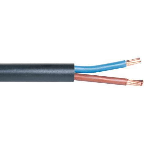 Câble rigide industriel U1000 R2V noir 2G16 mm² – Isolation PR – Tension 600/1000V – Pour installations industrielles – 1 mètre – Lynelec