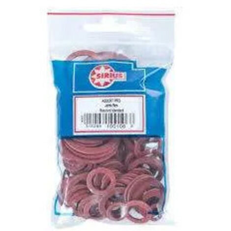Watts – Assortiment de joints en fibre 100 pièces – Résistants à la corrosion et au vieillissement – Pour raccords d'eau froide sanitaire