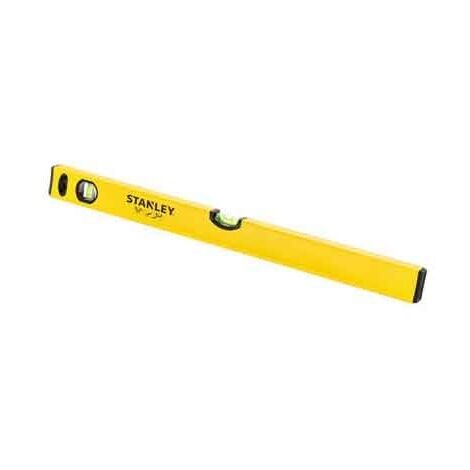 Stanley – Niveau à bulle tubulaire 40 cm – 2 fioles verticales – Précision 0.5mm/m – Alliage léger et résistant – Ergonomie optimisée