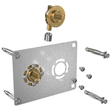 Watts – Raccord coudé PER 12 mm – Fixation à sertir – Entraxe 50 mm – Compatible avec tubes PER et cuivre – Pour cloisons en plaque de plâtre