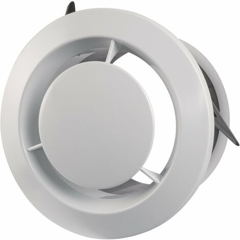 Axelair – Bouche VMC cuisine 125 mm – Débit d'air 135 m³/h – Fixation plafond et murale – BF125 (1/4)