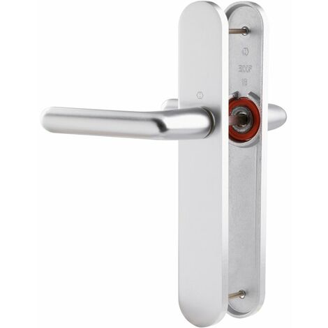 Poignée de porte intérieure - Cortina - Hoppe Et Cie - Gris argent - Bec de cane - 195 mm