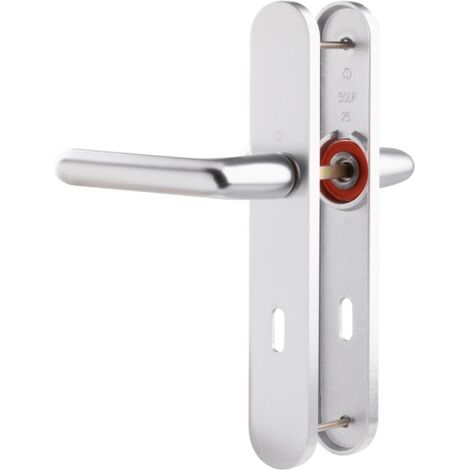 Poignée de porte intérieure - Cortina - Hoppe Et Cie - Gris argent - Clé L - 195 mm (1/2)