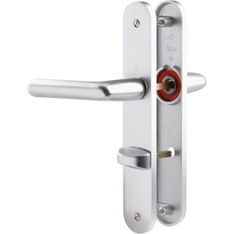 Poignée de porte intérieure - Cortina - Hoppe Et Cie - Gris argent - Condamnation - 195 mm (1/2)