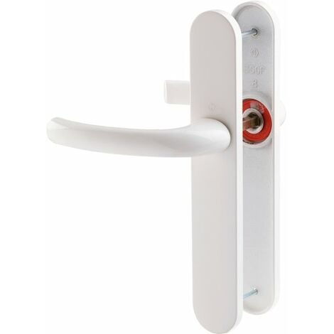 Poignée de porte intérieure - Tokyo - Hoppe Et Cie - Blanc pur - Bec de cane - 195 mm