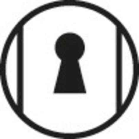 Poignée De Porte Plaque étroite Poignée De Porte Fenêtre - Tokyo - Hoppe Et Cie - Blanc - Clé I Poignée De Porte étroite