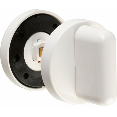Paire rosace serrure S80 NORMBAU - WC - Blanc 19 - 358360