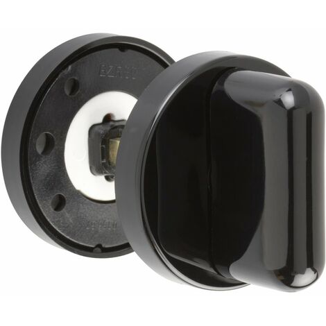 Paire rosace serrure S80 NORMBAU - WC - Noir 16 - 358360