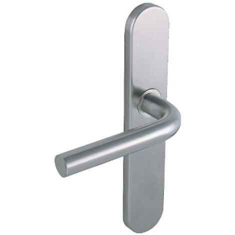 Poignée de porte intérieure - Linox - Vachette - Gris - Bec de cane - 195 mm
