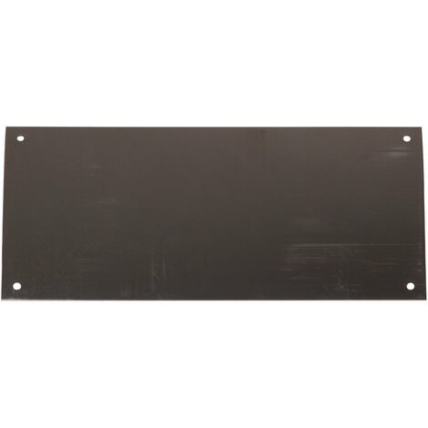 Duval – Plaque de propreté inox satiné 300 x 150 mm – Rectangulaire – Percée fraisée – Fixation à vis – Finition esthétique durable