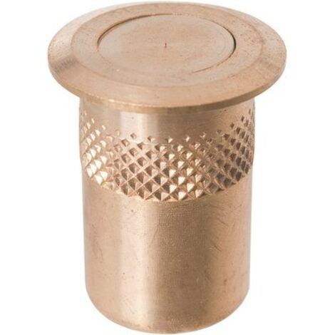 Ecolands – Gâche pour crémone en laiton poli – diamètre 30 mm – ressort inox – anti-poussière – pour systèmes de fermeture standard