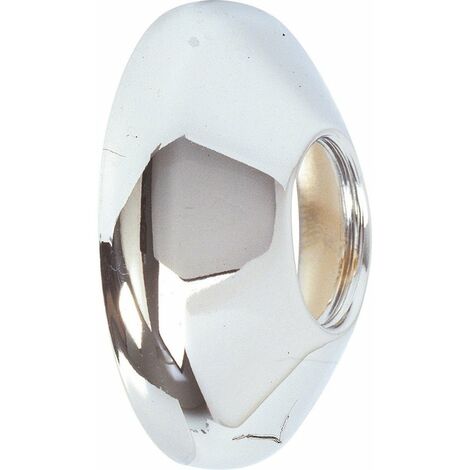 Watts – Rosace vissante chromée haute F 1/2' – Pack de 2 – Pour installations plomberie – Finition élégante et durable