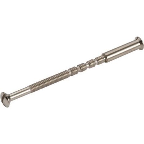 Vis sécable M4 avec douille nickelée – Longueur 60 mm – Pour poignées de porte – Acier pour installation sécurisée – Cadap