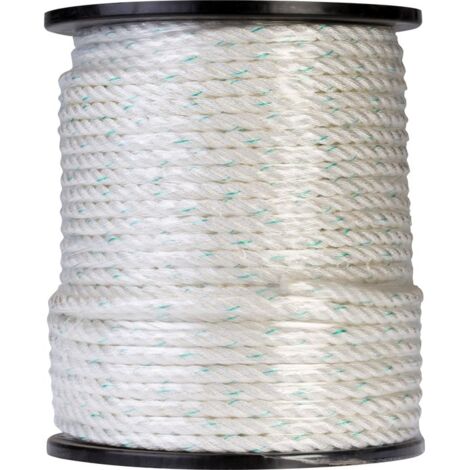 Câble polyamide blanc - Corderies Tournonaises - Longueur 100 m