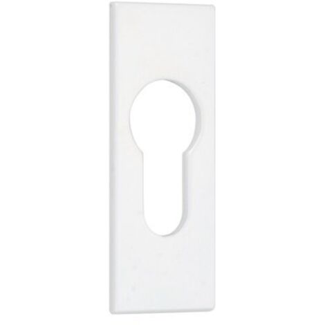 Clé I entrée adhésive 67mm en aluminium blanc – Design minimaliste – Fixation rapide sans perçage – Pour portes intérieures et extérieures – Argenta (1/5)