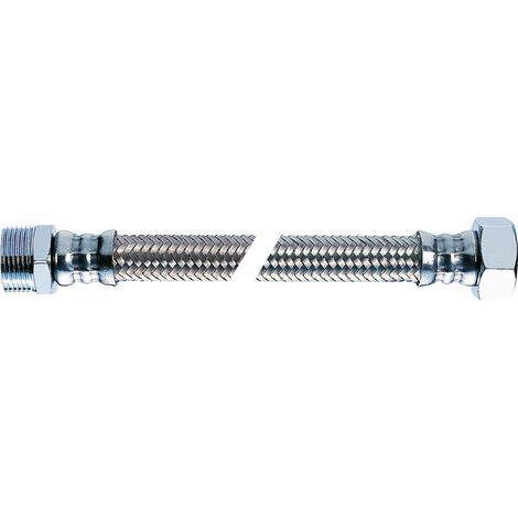 Flexible de raccordement - 80 cm - M 1/2' - F 3/4' - Tucai