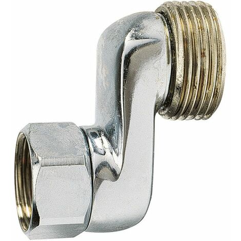 Raccord laiton excentration 26 mm écrou tournant – M 1/2' – F 3/4' – Ajustement précis sans rosace – Pour installations plomberie – Rei Tregi
