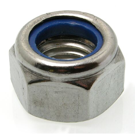 Ecrou hexagonal indesserable inox - Qualite Inox: A2 - Diamètre: 5