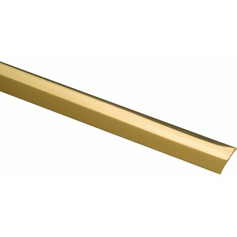 Barre de seuil adhésive 0,93 m – Laiton poli – Largeur 30 mm – Finition élégante pour transitions entre surfaces – Profilpas