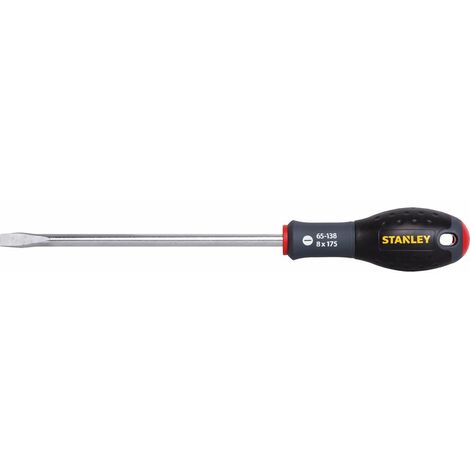 Tournevis à fente mécanicien - diamètre 8 mm - Lame 17,5 cm - Stanley Fatmax (1/7)