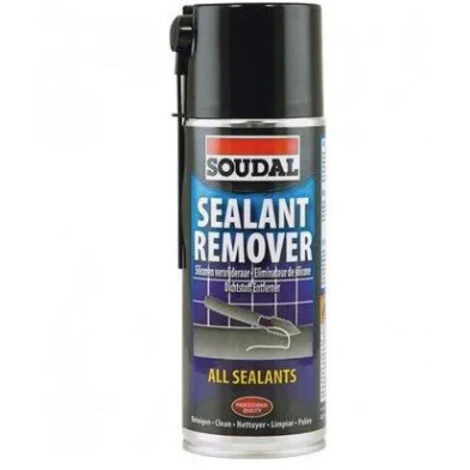 Éliminateur de silicone aérosol 400 ml – Nettoyant pour silicone durci – Application facile sur carrelage et métal – Soudal