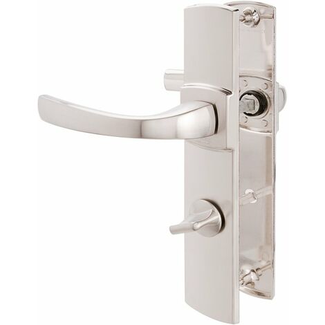 Poignée de porte intérieure - Muze - Vachette - Gris platine - Condamnation - 195 mm