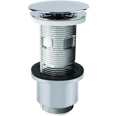 Valentin – Bonde de lavabo cut & click en ABS – Clapet chromé – Débit 54 l/mn – Hauteur ajustable 100 mm – Installation facile avec trop-plein