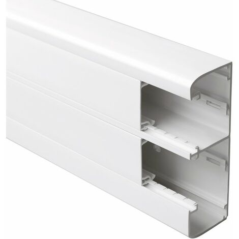 Legrand – Goulotte double à clippage direct 50 x 145 mm – Longueur 2 m – Largeur 45 mm – Indice de protection IP 40 – Résistance aux chocs IK 07